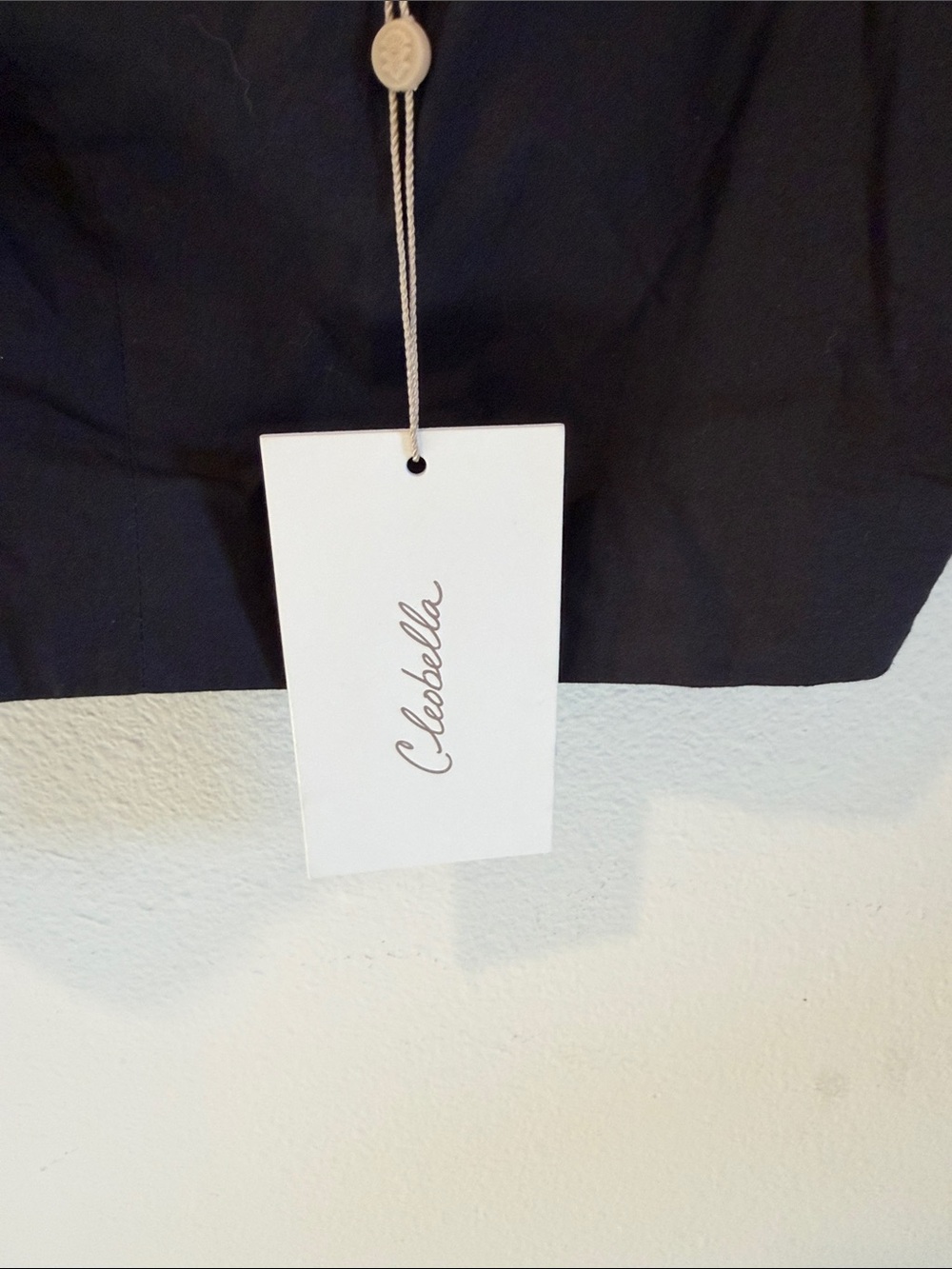 Cleobella Black Puff Sleeve Embroidered Crop Top - Picture 6 of 10
